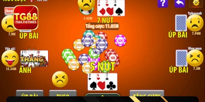 Sức mạnh tay bài khác nhau theo từng ván Liêng